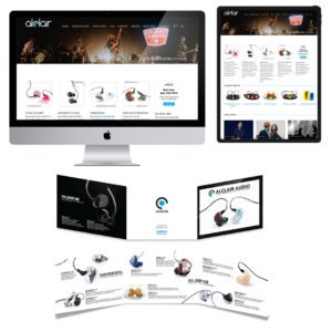 Alclair Audio - Mobile Friendly website with ecommerce and brochure